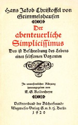 [Gutenberg 55171] • Der abenteuerliche Simplicissimus